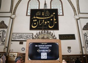 Ulu Cami'deki hat eserleri dijital ortama aktarıldı