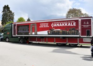 Çanakkale Savaşları Mobil Müzesi Ohri'de ziyarete açıldı