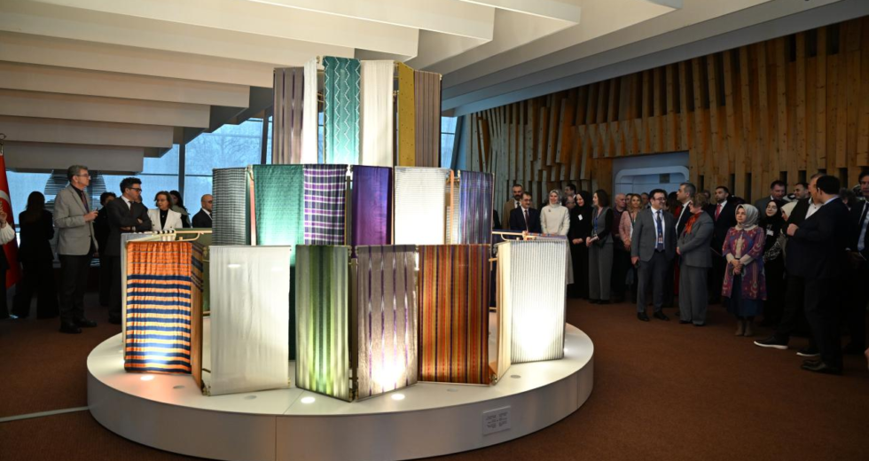 Avrupa Konseyi'nde Türkiye Dokuma AtlasıKumaşın Hafızası sergisinin açılışı yapıldı