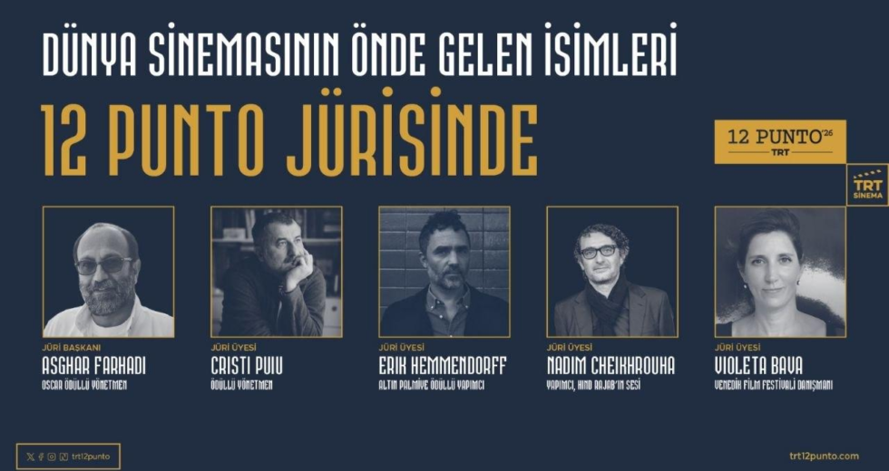 Dünya sinemasının önde gelen isimleri 12 Punto 2026 jürisinde